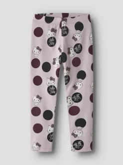 Name It lasten leggingsit, NMFOBINA HELLOK LEGGING SKY VAALEANPUNAINEN