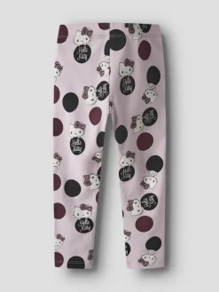 Name It lasten leggingsit, NMFOBINA HELLOK LEGGING SKY VAALEANPUNAINEN