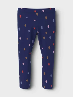 Name It lasten leggingsit, NMFNIRIANNE LEGGING Sininen Kuosi