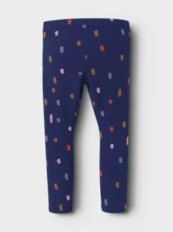 Name It lasten leggingsit, NMFNIRIANNE LEGGING Sininen Kuosi