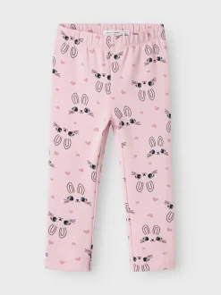 Name It lasten leggingsit, NMFDAVINA AOP LEGGING Vaaleanpunainen