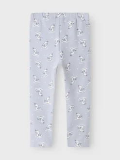 Name It lasten leggingsit, NMFDAVINA AOP LEGGING Vaaleansininen