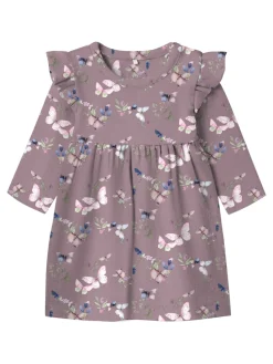 Name It lasten mekko, NBFBELA LS DRESS Liila