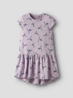 Name It lasten mekko, NKFVIGGA CAPSL DRESS Vaaleanpunainen Kuosi