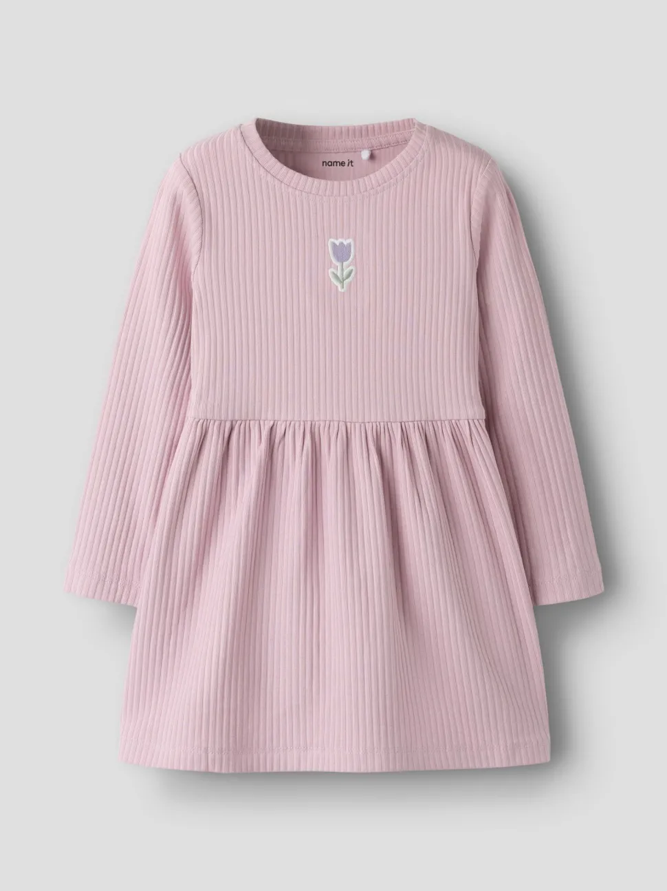 Name It lasten mekko NMFVEMMA LS DRESS, vaaleanpunainen