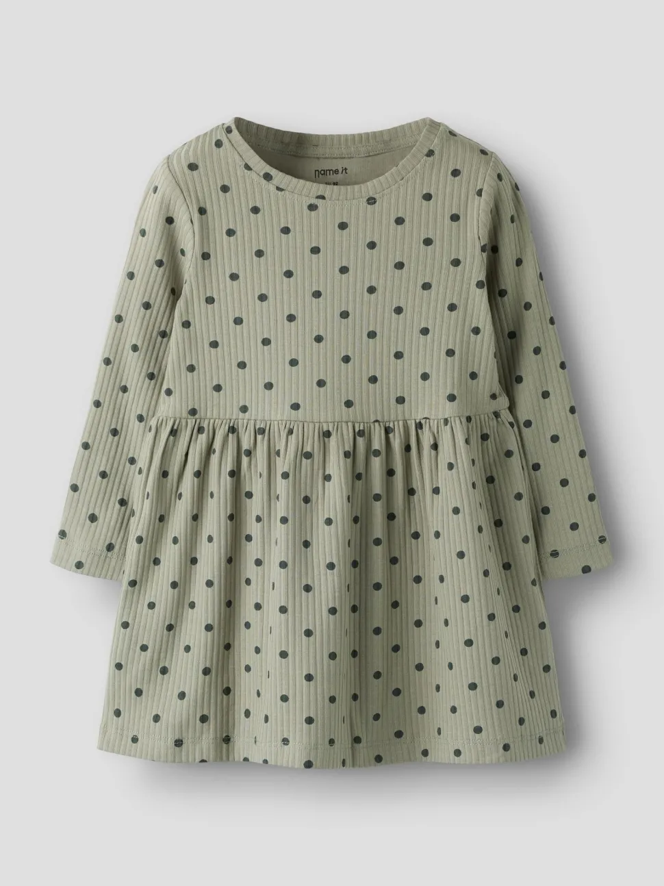 Name It lasten mekko NMFVEMMA LS DRESS, vaaleanvihreä
