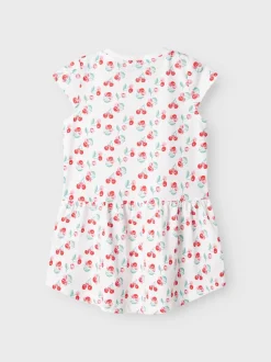 Name It Lasten Mekko, NMFVIGGA CAPSL DRESS Valkopohjainen Kuosi