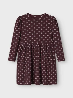 Name It lasten mekot NMFONINE LS DRESS, viininpunainen