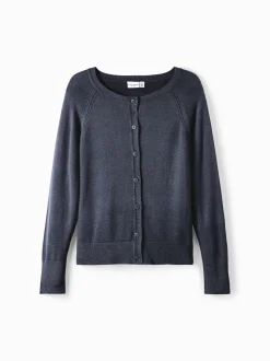 Name It, Lasten Neuletakki, NKFVIONI LS KNIT CARD NOOS Tummansininen