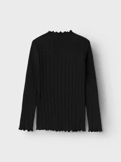 Name It lasten paita, NKFNOLINE LS SLIM TOP NOOS Musta