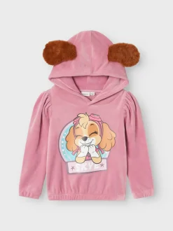 Name It lasten paita, NMFNADIA PAWPATROL TERRY TOP Vaaleanpunainen