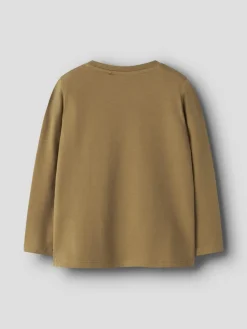 Name It lasten paita, NMMKNUD LS TOP Keskiruskea