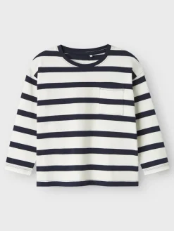 Name It lasten paita, NMMLEROY LS RLX TOP Raidallinen Sininen