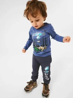 Name It lasten paita, NMMNATA JURASSIC LS TOP Vaaleansininen