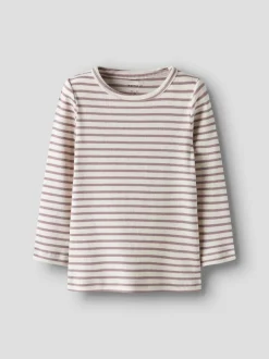 Name It lasten paita, NMNBANI LS TOP Raidallinen Liila/Vi