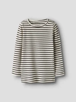 Name It lasten paita, NMNBANI LS TOP Raidallinen Ruskea