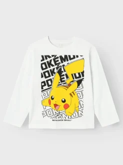 Name It Lasten Pitkähihainen, NKMAMAS POKEMON LS REG TOP Valkoinen