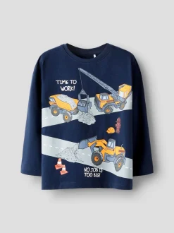 Name It lasten pitkähihainen paita NMMOFEK TONKA LS TOP, tummansininen