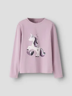 Name It lasten pitkähihainen paita NMFTEARTA LS TOP, vaaleanpunainen