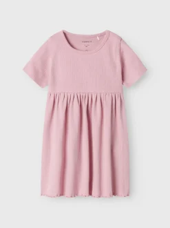 Name It lasten puuvillamekko, NBFHALLEY SS DRESS Vaaleanpunainen