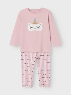 Name It lasten pyjama, NMFRANDA NIGHTSET Vaaleanpunainen