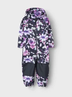 Name It lasten softshell haalari, NMFALFA08 SOFTSHELL SUIT AOP Musta Kuosi