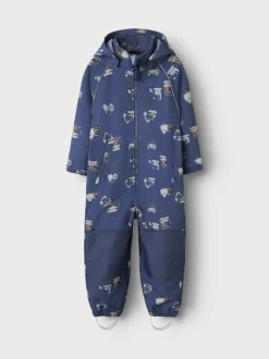 Name It lasten softshell haalari, NMMALFA08 SOFTSHELL SUIT Sininen