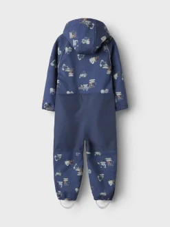 Name It lasten softshell haalari, NMMALFA08 SOFTSHELL SUIT Sininen