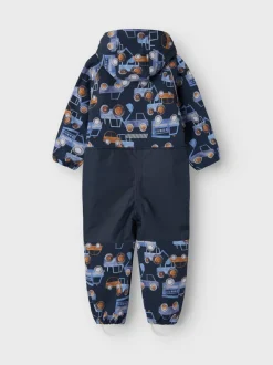 Name It Lasten Softshellhaalari, NMMALFA08 SOFTSHELL SUIT NOOS Sininen Kuosi