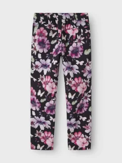 Name It lasten softshell housut, NKFALFA08 SOFTSHELL SLIM PANT Musta Kuosi
