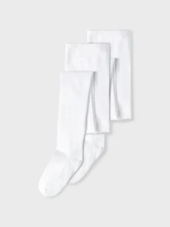 Name It Lasten Sukkahousut, NKNPANTYHOSE 2P SOLID NOOS Valkoinen