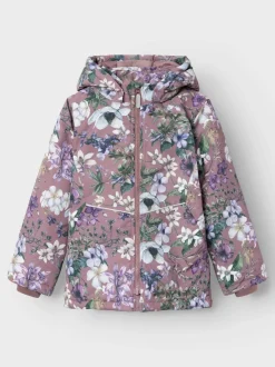 Name It lasten takki, NKFMAXI JACKET AOP Vaaleanpunainen Kuosi