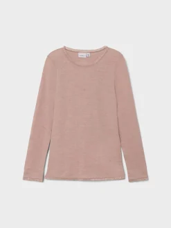 Name It Lasten Toppi, NKFWANG WOOL NEEDLE TOP Vaaleanpunainen