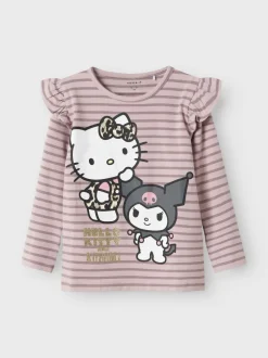 Name It lasten toppi, NMFASANNA HELLO KITTY LS TOP BOX SKY Vaaleanpunainen