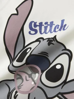 Name It lasten t-paita NKFAKUN STITCH REG TOP NOOS, luonnovalkoinen