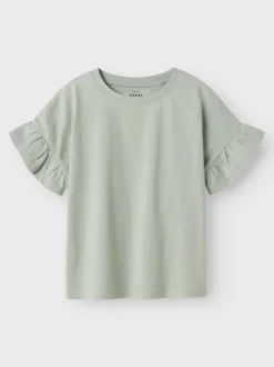 Name It lasten t-paita, NKFVILUKKA SS RLX TOP Vaaleanvihreä