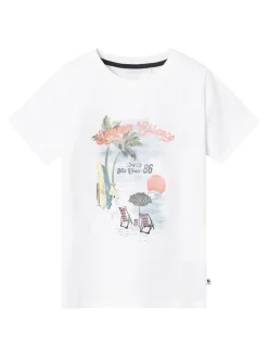 Name It lasten t-paita, NKMHAMLEY SS TOP Valkoinen