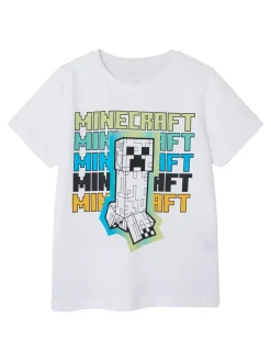 Name It lasten t-paita, NKMJIN MINECRAFT SS TOP Valkoinen