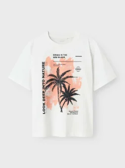 Name It lasten t-paita, NKMVAGNO SS LOOSE TOP Valkoinen