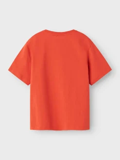 Name It lasten t-paita, NKMVAGNO SS LOOSE TOP Oranssi