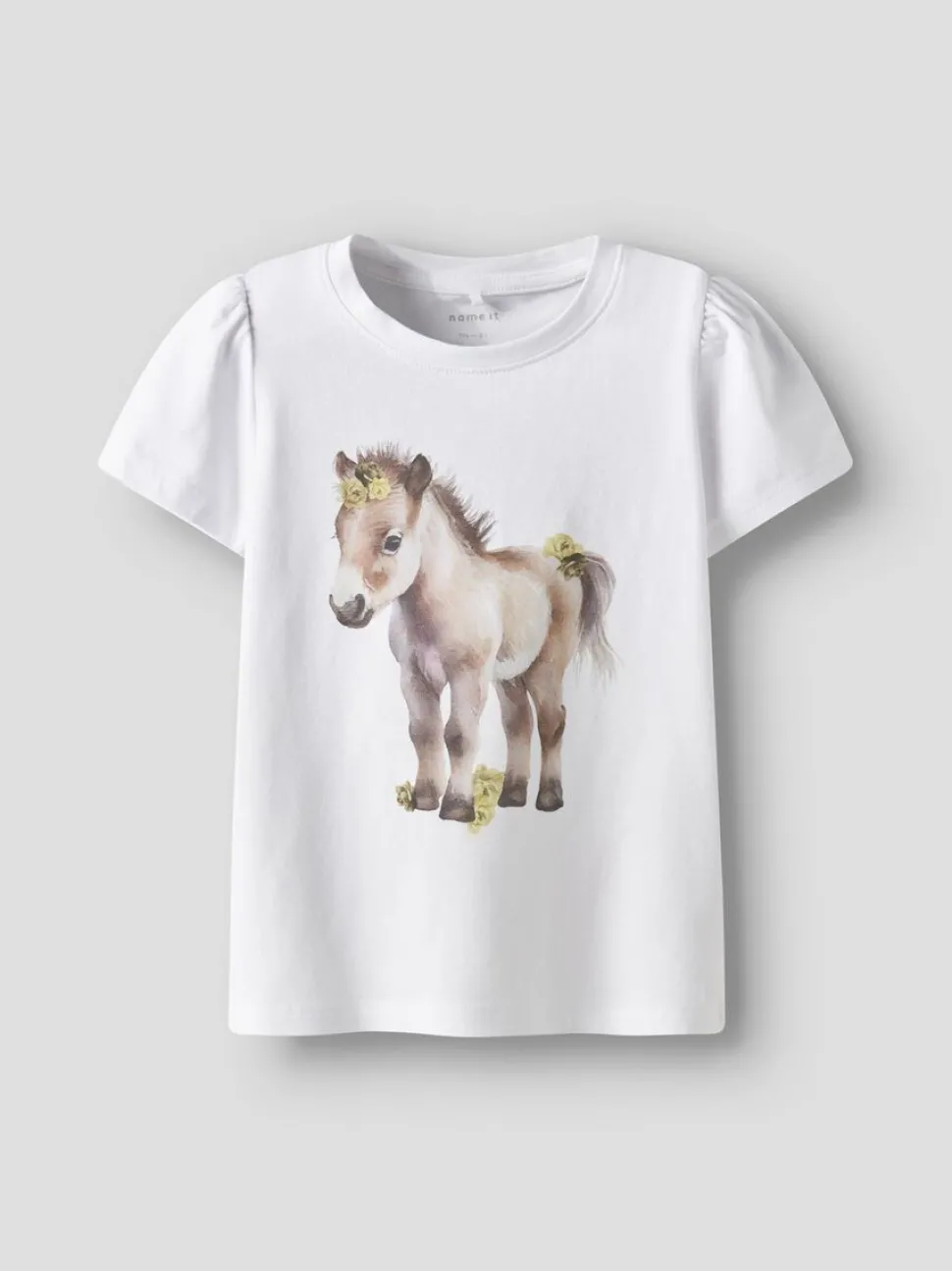 Name It lasten t-paita, NMFHANI SS TOP Valkoinen