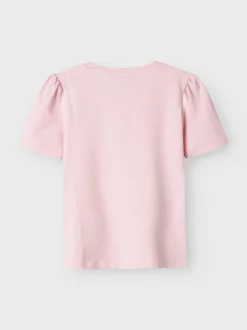 Name It lasten t-paita, NMFHELLAS SS TOP Vaaleanpunainen