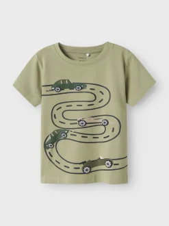 Name It lasten t-paita, NMMBORRIS SS TOP Armeijanvihreä