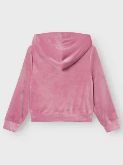 Name It lasten velour takki, NKFRAGNA REG SHORT VEL CARDIGAN Pinkki