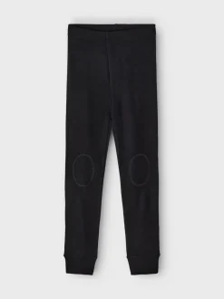 Name It Lasten Välihousut NKMWANG WOOL PLAIN LONGJOHN Musta