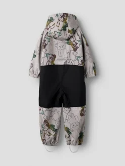 Name It lasten välikausihaalarit NMMALFASHELL08 Suit AOP FO, harmaa kuosillinen
