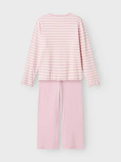 Name It Lasten Yöasu, NKFNIGHTSET STRIPE NOOS Raidallinen Pinkki