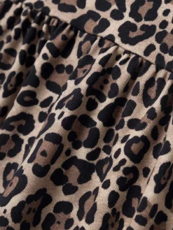 Name It Mekko, NMFSYS XSL LS DRESS Ruskea Kuosi