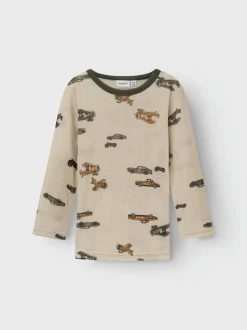 Name It paita, NMMWANG WOOL NEEDLE LS TOP Beige Kuosi