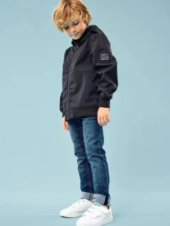 Name It softshell takki, NKMALFA JACKET BADGE Musta